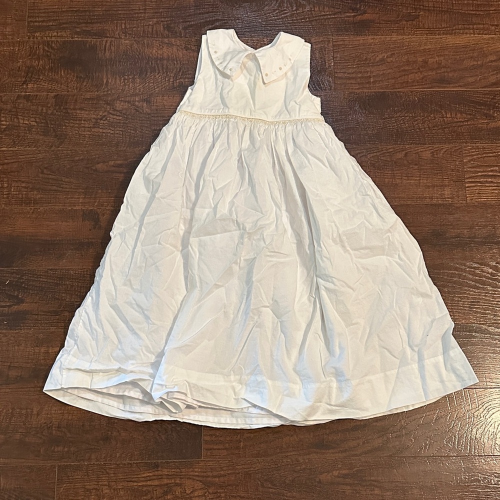Strasburg Elegant White Sleeveless Kids Dress size 6